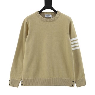 톰브라운 네줄 라운드 니트