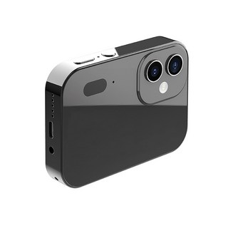 AMW 세 카메라 CCD HD 디지털 카메라 영화 음악 스마트 카메라 터치 스크린 카드 캠코더, 02 Black, 03 With 32G TF Card