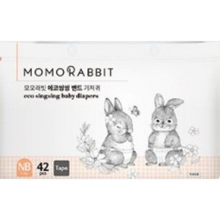 모모래빗 에코씽씽 밴드형 기저귀 아동공용, 신생아용(NB), 42매
