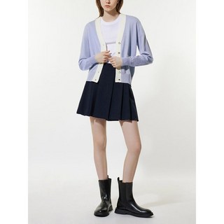 리스트 모던 울블렌디드 배색니트 가디건 택가격 148000원