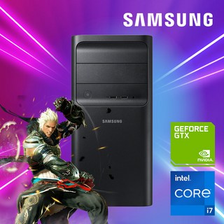 삼성컴퓨터 중고컴퓨터 게이밍PC 사무용컴퓨터 정품윈도우11포함 무상보증 1년, i7-7700/16G/512G/GTX1660/윈11, WIN11 Pro, 1GB, 1GB, 블랙