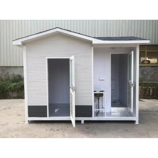 화장실 컨테이너 사용 모습