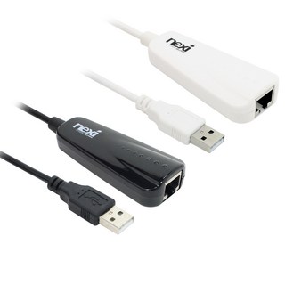 NX300-1 USB to LAN 100Mbps 유선 랜카드 (화이트 NX-UE20W), 1개