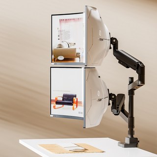 57인치 듀얼 모니터암 삼성 오딧세이 neo G9 호환 커브드 모니터거치대 파이프형