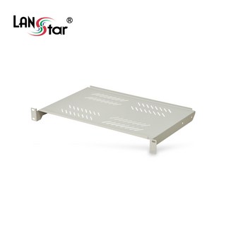 랜스타 허브랙 통신랙 전면 거치 선반 트레이 19인치 랙 받침대 아이보리 (LS-FSI)