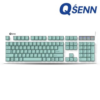 큐센 PS2 게이밍 유선 일반형 키보드, MINT, SEM-DT35 NEW USB, 제조사축