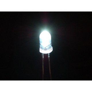 아두이노 LED(5파이 5mm 고급 고휘도 투명 흰색 백색 Transparent White LED 발광다이오드), 100개