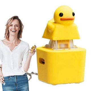 오리 Fidget 장난감 Quacking 충전식 열쇠 스트레스 릴리프 감각 게임 가방 및 탁상용 삐걱 거리는 홈 장식, 01 CHINA