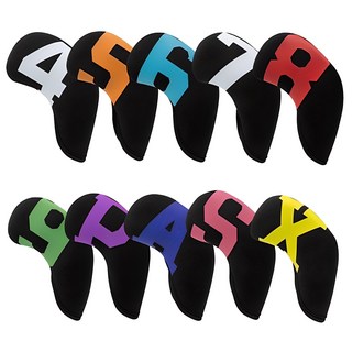 플랜와이 아이언커버 세트, 네오프랜 블랙&컬러넘버 플랜와이 아이언커버 세트, 네오프랜 블랙&컬러넘버