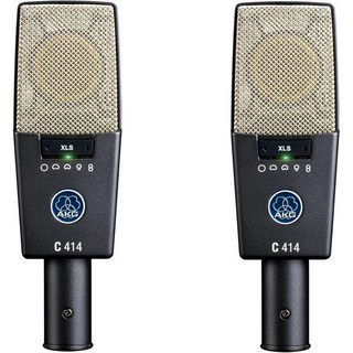 AKG Pro 오디오 C414 XLS 매칭 페어 – 전문가용 대형 다이어프램 콘덴서 마이크, 멀티 패턴 지원, 보컬 및 악기 녹음용, 알루미늄 휴대용 케이스 포함 AKG Pro 오디오 C414 XLS 매칭 페어 – 전문가용 대형 다이어프램 콘덴서 마이크, 멀티 패턴 지원, 보컬 및 악기 녹음용, 알루미늄 휴대용 케이스 포함