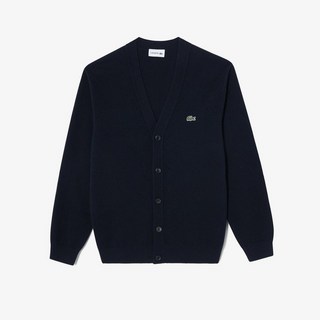 매장정품 라코스테 LACOSTE 공식브랜드관 남성베이직 V넥 방모 가디건AH560E-54N 166네이비 1733714