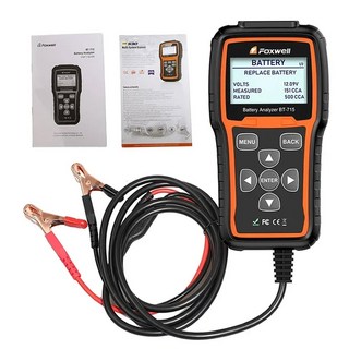 릴레이 평판 AGM BT715 / 및 다국어 배터리 24V Foxwell 테스터 EFB 자동차 분석기 12V, carton, 1개