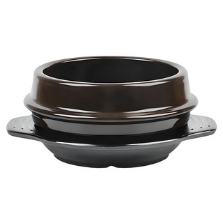 진뚝배기 직화찌개솥 해장기A 3호 + 멜라민 받침 세트, 15.5cm, 1세트