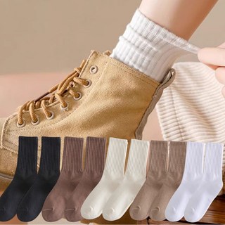 픽결사 여성 골지 무지 양말 10켤레 5color 중목 탄탄한 무압박 밴딩