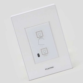 지노픽 전기 터치스위치 화이트 2구 전자식스위치 조명스위치, 1개