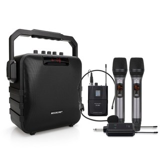 MEGALINE MGP-2009DH2 이동식앰프 강의용무선마이크 행사용스피커 충전식앰프 휴대용앰프스피커, 블랙