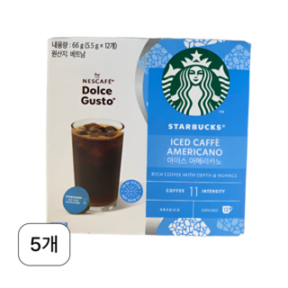 돌체구스토 아이스 아메리카노, 6.3g, 12개입, 5개