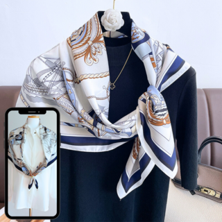 실비마켓 새봄 사각 스카프