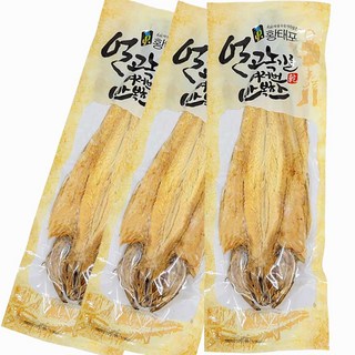 해미담 최상품 황태 국내가공 용대리 황태포 북어포 특대사이즈 43cm 미만, 3개