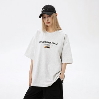 HANYO 남녀공용 레터링 프린팅 루즈핏 캐주얼 반팔티