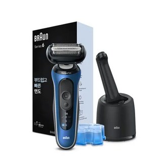 BRAUN 브라운 전기 면도기 시리즈6 62-B7000cc 블루