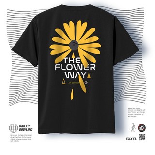 JK에디션 꽃길 the flower way 블랙 볼링 티셔츠 남여 공용