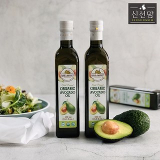 24년도 최신 통관 유기농 냉압착 엑스트라버진 아보카도오일 500ml 대용량, 2개