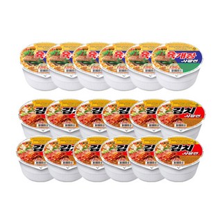 농심 튀김우동컵 62g 12개 + 새우탕컵 67g, 김김육