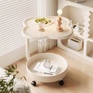 마엘로홈 이동식 미니 사이드 테이블 화이트+화이트 상품 이미지