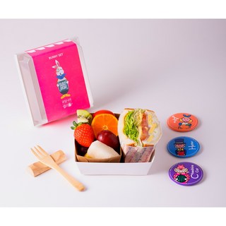 [바니 베이직BOX] 대구단체도시락 수제샌드위치 컵과일 대구지역 경북일부지역 직배송, 더치커피(보틀), 대구배송_에그마요 샌드위치, 575g, 1개