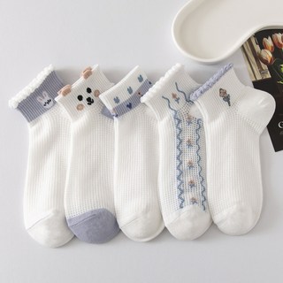 여성 여름 양말 얇은 면양말