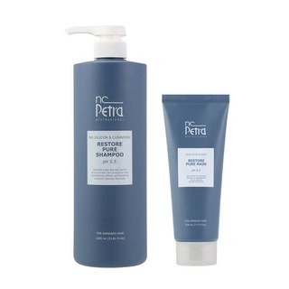 NC페트라 엔씨페트라 리스토어 퓨어 샴푸 1000ml + 마스크 230ml 세트, 1개, 1L