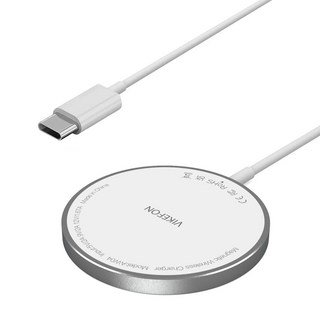 30W 자기 무선 충전기 패드 USB Magsafe iPhone 용 유형 C PD 16 15 14 13 12 Pro Max 고속 충전 도킹 스테이션 충전기, [03] White Type C, 1개