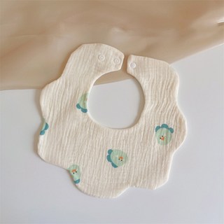 여름용 면 아기 턱받이 방수 만화 침받이 신생아용 타액수건, Dinosaur Waterproof, 1개