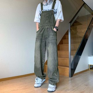 GN60P65 카고 데님 멜빵바지남성 와이드 남여 캐주얼슬랙스