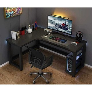 PC방 게이밍 책상 대형 컴퓨터 데스크 게임 L자 조립식 철제 홈 게임용, 상세페이지 참고