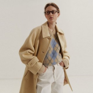 던스트 DUNST ALPACA HALF MAC COAT BUTTERUDCO4D234Y1