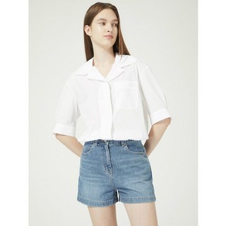 주크 오픈 칼라 블루종 셔츠 WH Z232MSC105