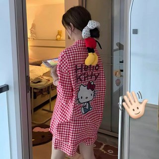 바디랜드 헬로키티 셔츠 홈웨어 3피스 세트