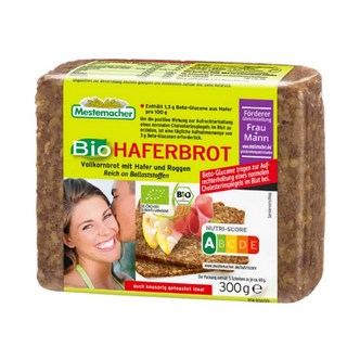 메스테마허 비건 독일 유기농 귀리 호밀 통곡물빵 미네랄식빵, 300g, 1개