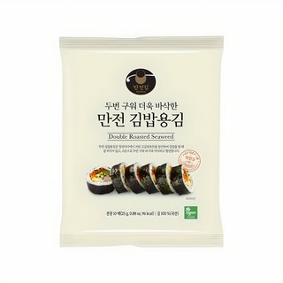 만전김 두번구운 김밥용김 10p, 25g, 1개