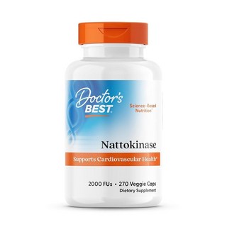닥터스베스트 나토키나제 2 000FUs 캡슐 영양제 Doctor's Best, 90 Count (Pack of 1), 1개
