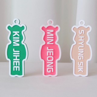 동호회골프네임택 곰돌이 캐디백