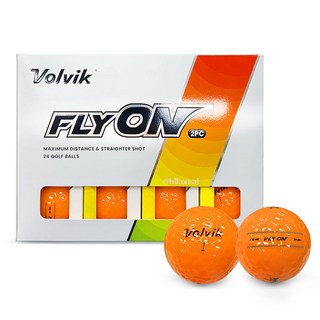 볼빅 플라이온 2피스 형광 컬러골프공 유광골프볼 V171277GOUY, 1세트, 12개입, 오렌지