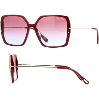 톰 포드 FT1039-F 조안나 버터플라이 모양 선글라스 + eSHADES 안경 클리닝 키트 번들, Shiny Bordeaux | Gradient Or M, 59 Millimeters, 1개