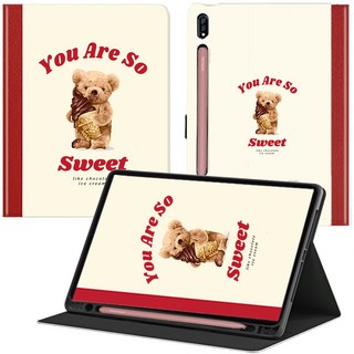 태블리 일러스트 펜슬 수납 태블릿PC 케이스, YOU R SO