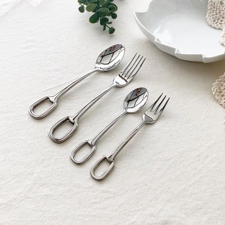 말굽커트러리 고리커트러리 (스텐 명품스타일 양식기), 양식스푼, 1개