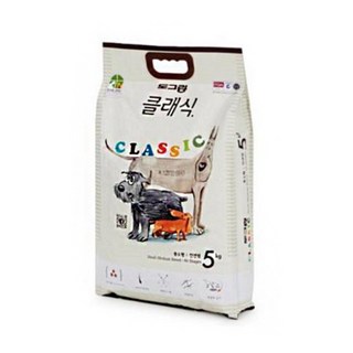 도그랑 전연령 강아지 클래식 건식사료, 닭, 5kg, 1개