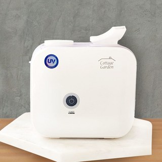 코티지 가든 UV가습기 터치형 생수병 300ml-2L 보틀형 저소음 간편세척 무드램프