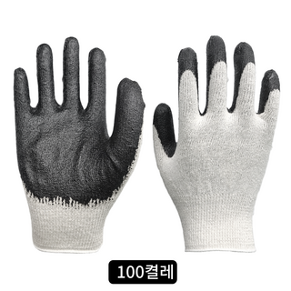 충청 검정코팅 블랙 반코팅 작업장갑 13G 100켤레, 반코팅 100켤레, 검정, 1개